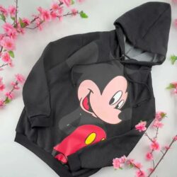 Blusa Moletom Mickey Mouse - Logo Grande