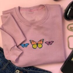 Blusa Moletom Três Borboletas