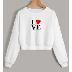 Cropped Moletom Love