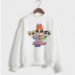 Blusa Moletom Meninas Super Poderosas - Arco Íris