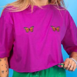 Cropped Borboletinhas