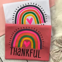 T-Shirt Arco Iris -Thankful