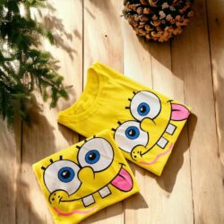 T-Shirt Bob Esponja - Calça Quadrada