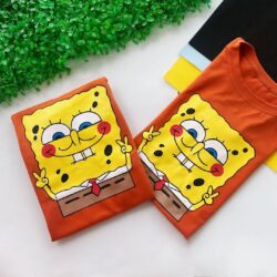 T-Shirt Bob Esponja - Paz e Amor