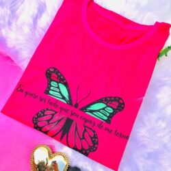 T-Shirt Borboleta - Eu Quero Ser tudo que Sou Capaz de Me Tornar