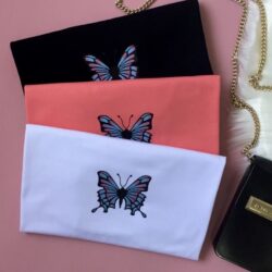 T-Shirt Borboleta -  Logo Pequeno Centralizado