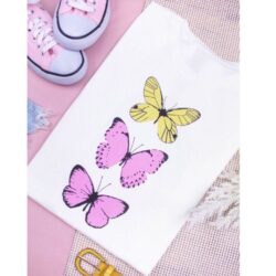 T-Shirt Borboleta -  Três Irmãs