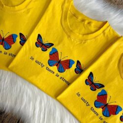 T-Shirt Borboleta - In Unity There is Strength I