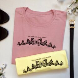 T-Shirt Borboleta - Wild Heart Free Spirit