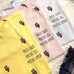 T-Shirt Cactus - Poca Agua Mucho Sol