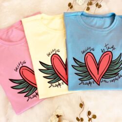 T-Shirt Coração - Acima de Tudo guarde o seu Coração