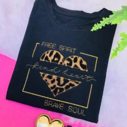 T-Shirt Coração - Free Spirit