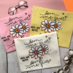 T-Shirt Girassol - Bem me Quer - Mau me Quer