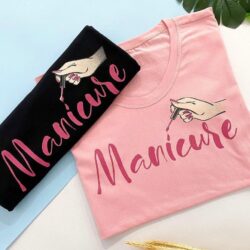 T-Shirt Manicure -  Escrita e Desenho