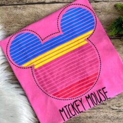 T-Shirt Mickey Mouse - Logo Listrado