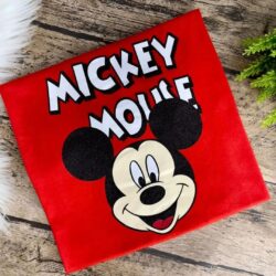 T-Shirt Mickey Mouse - Logo e Escrita