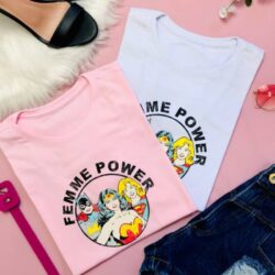 T-Shirt Super heroína - Femme Power