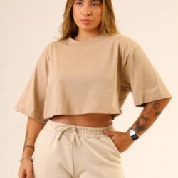 Cropped Lis em Piquet