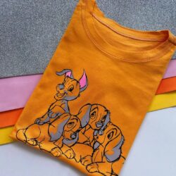 T-Shirt A Dama e o Vagabundo - Traçado