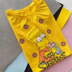 T-Shirt Bart Simpson - Fundo de Rosquinhas