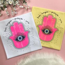 T-Shirt Boas Energias Proteção e Sorte