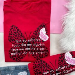 T-Shirt Borboleta - Que eu esbarre em Alguém