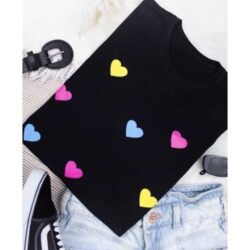 T-Shirt Corações - Estampa Mini I