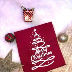 T-Shirt Merry Chistmas - Arvore em Risco