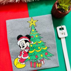 T-Shirt Mickey Mouse Natalino - Arvore