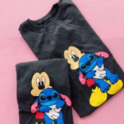 T-Shirt Mickey Mouse e Stitch