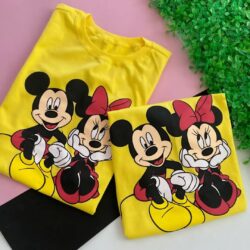 T-Shirt Mickey e Minnie Mouse - Sempre Juntos