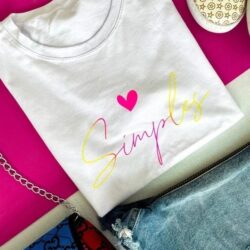 T-Shirt Mini Coração - Simples