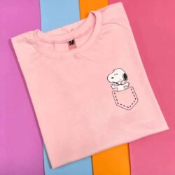 T-Shirt Snoopy - Logo Bolso falso