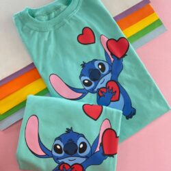 T-Shirt Stitch - Corações