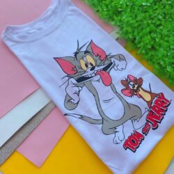 T-Shirt Tom e Jerry - Fazendo Careta