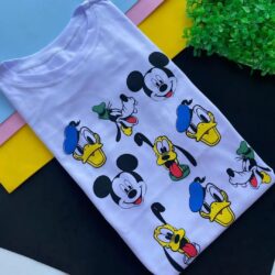 T-Shirt Turma do Mickey - Multi Logos Cabeça