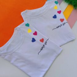 T-Shirt Corações - Ama-se