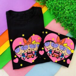T-Shirt Meninas Super Poderosas - Sempre Unidas