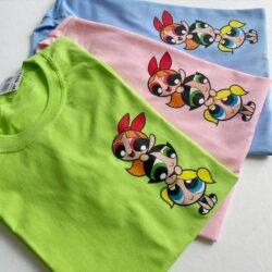 T-Shirt Meninas Super Poderosas - Sempre Juntas