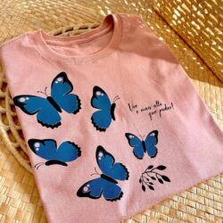 T-Shirt Borboleta - Voê o mais alto que puder