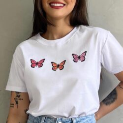 T-Shirt Borboletas - Irmãs Gemeas