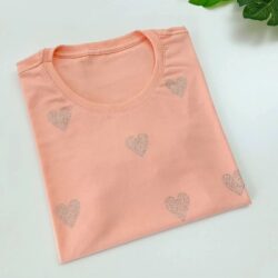 T-Shirt Coração - Lantejoula