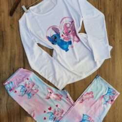 Pijama Stitch e Angel - Inverno