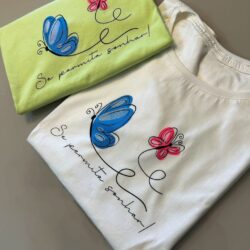 T-Shirt Borboletas - Se Permita Sonhar