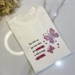 T-Shirt Borboletas - A Vida te traga algo melhor