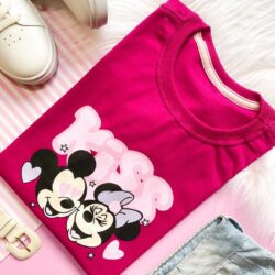 T-Shirt Mickey e Minnie Mouse - Apaixonados