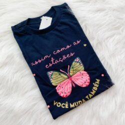 T-Shirt Borboleta - Você também Muda