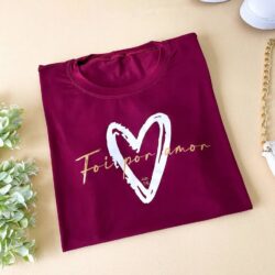T-Shirt Coração - Foi Por Amor