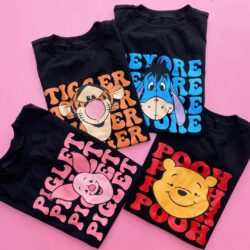 T-Shirt Turma do Pooh - Letreiro