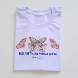T-Shirt Borboletas - Salmos 23:3